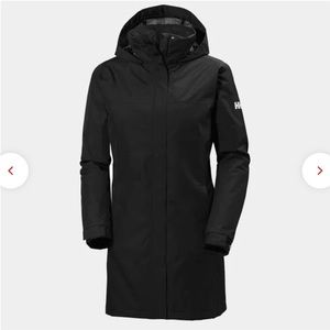Helly Hansen Women’s Aden Long Insulated Rain Coat - Black - XS - NWT